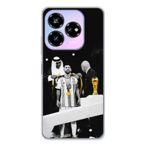 Чехлы для ZTE Nubia V60 Design (Leo чемпион) (AlphaPrint) (Месси в накидке)