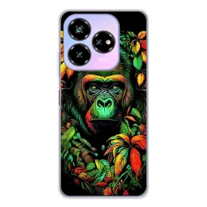 Чехол с Обезьянами ZTE Nubia V60 Design - (AlphaPrint) (Обезьяна в тропиках)