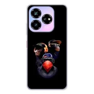 Чехол с Обезьянами ZTE Nubia V60 Design - (AlphaPrint) (Три обезьяны)