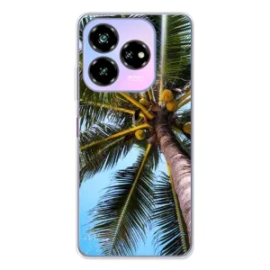 Силиконовый чехол с КАРТИНКАМИ лето для ZTE Nubia V60 Design (AlphaPrint) (Пальма)