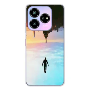 Чехол с человеком пауком для ZTE Nubia V60 Design - (AlphaPrint) (Паук человек)