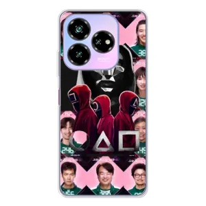 Чехол Гра в кальмара для ZTE Nubia V60 Design (Участники Игра кальмара)