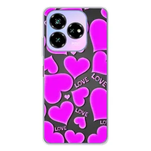 Чехлы для любимой на Нубиа В60 Дезигн (VPrint) (Pink hearts)