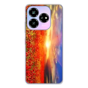 Чехол с картинкой (Стильные) для Нубиа В60 Дезигн - (AlphaPrint) (Поле тюльпанов)