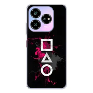 Чехол Гра в кальмара для ZTE Nubia V60 Design (Символы Игра кальмара)