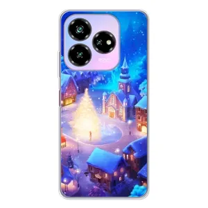 Рождественские Чехлы для ZTE Nubia V60 Design (VPrint) (Рождественский город)