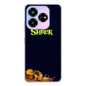 Чехол с мультфильмом Шрек на ZTE Nubia V60 Design (Отдыхающий Шрек)