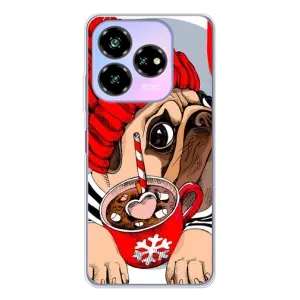 Чехлы с собаками для ZTE Nubia V60 Design (VPrint) (Собачка в шапке)