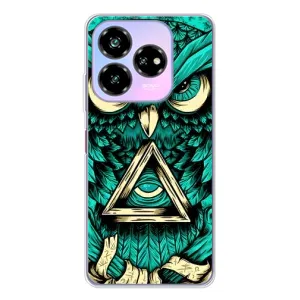 Чехол с птицами на ZTE Nubia V60 Design (VPrint) (Сова с глазом)