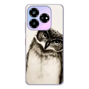 Чехол с птицами на ZTE Nubia V60 Design (VPrint) (Сова)