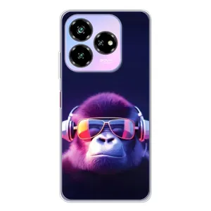 Чехол с Обезьянами ZTE Nubia V60 Design - (AlphaPrint) (Стильная обезьяна)