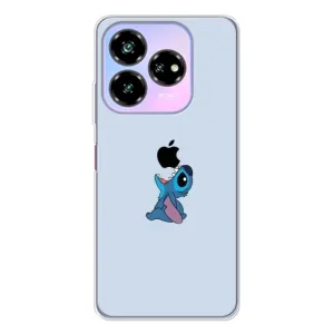 Чехол с принтом Стич на ZTE Nubia V60 Design (Stitch apple)