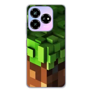 Чехол Майнкрафт на ZTE Nubia V60 Design (AlphaPrint) Minecraft (текстура Майнкрафт)