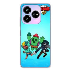 Чехлы Brawl Stars для ZTE Nubia V60 Design (AlphaPrint) (Трио героев)