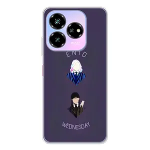 Чехлы Венсдей на ZTE Nubia V60 Design Уэнсдей (AlphaPrint) (Уэнздей и подруга)
