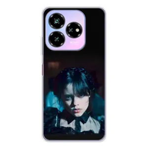 Чехлы Венсдей на ZTE Nubia V60 Design Уэнсдей (AlphaPrint) (взгляд Уэнздей)