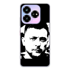 Чехол для ZTE Nubia V60 Design (AlphaPrint - с принтом Зеленского) (Зеленский АРТ)