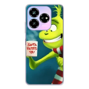 Рождественские Чехлы для ZTE Nubia V60 Design (VPrint) (Зеленый Гринч)
