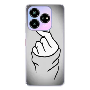 Чехол с принтом для ZTE Nubia V60 Design (AlphaPrint - Знак сердечка) (Значок Love)