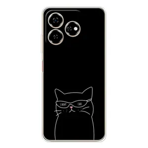 Чохол з малюнком кіт на ZTE Nubia V60 (Байдужий кіт)