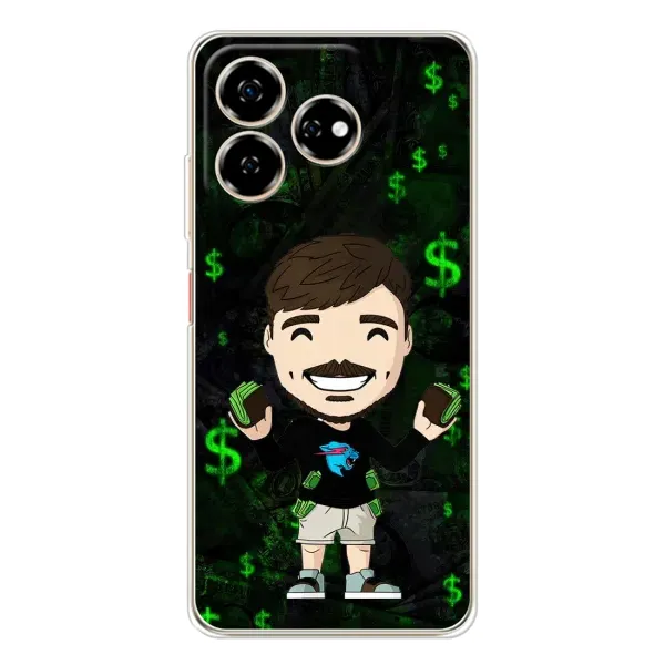Чехол с принтом «Блогер Beast» для ZTE Nubia V60