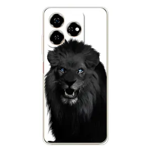 Чохли з картинкою животних ZTE Nubia V60 (Чорний ЛЕВ)