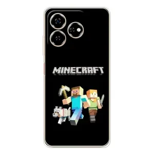 Чохол Майнкрафт на ZTE Nubia V60 (AlphaPrint) Minecraft (герої Minecraft)