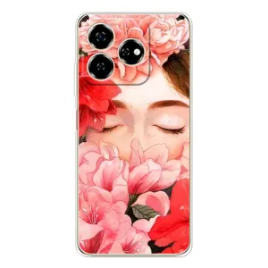 Чехлы (ART) Цветы на ZTE Nubia V60 (VPrint) (Очі в квітах)