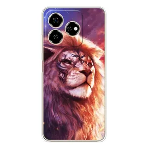 Чохол з картинкою ЛЕВ для ZTE Nubia V60 (VPrint) (Красочний Лев)