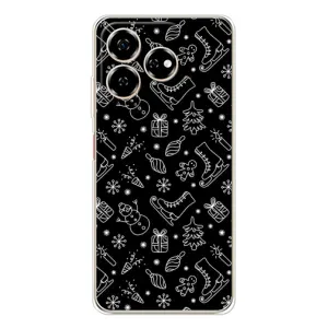 Новорічні, Святкові Чохли для ZTE Nubia V60 - 2024 год (Новорічний фон)