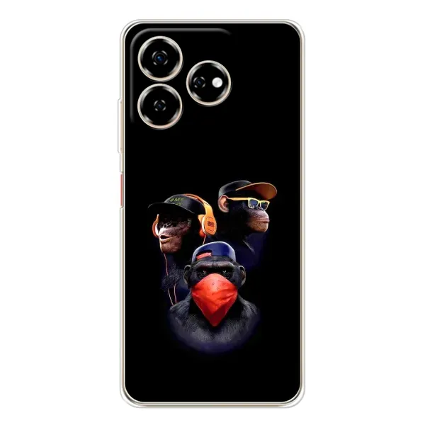 Чехол с принтом «Три обезьяны» для ZTE Nubia V60
