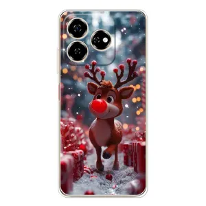 Яскравий чохол для ZTE Nubia V60 з Зимові Оленята (Олень серед подарунків)