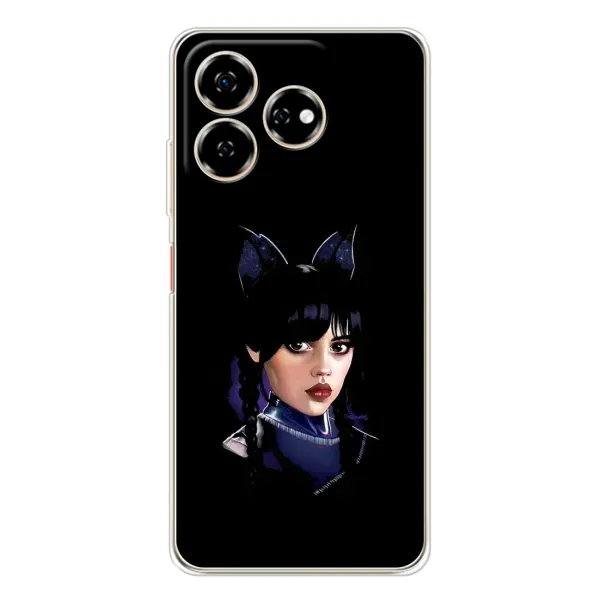 Чехол с принтом «серьезная Уэнздей» для ZTE Nubia V60 Чехол с принтом «серьезная Уэнздей» для ZTE Nubia V60