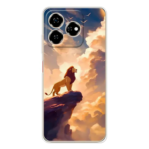 Чехол с принтом «Симба на скале» для ZTE Nubia V60