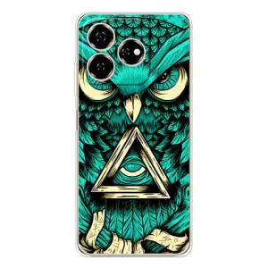 Чехол с птицами на ZTE Nubia V60 (VPrint) (Сова с глазом)