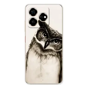 Чехол с птицами на ZTE Nubia V60 (VPrint) (Сова)