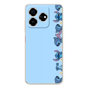 Чехол с принтом Стич на ZTE Nubia V60 (Стич фон)