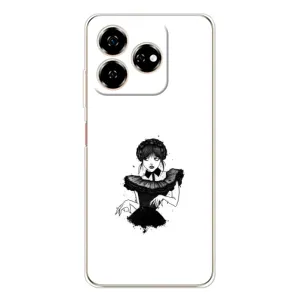 Чехлы Венсдей на ZTE Nubia V60 Уэнсдей (AlphaPrint) (танец Уэнздей)
