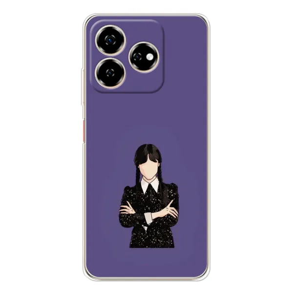 Чехол с принтом «Уэнздей в черном» для ZTE Nubia V60 Чехол с принтом «Уэнздей в черном» для ZTE Nubia V60