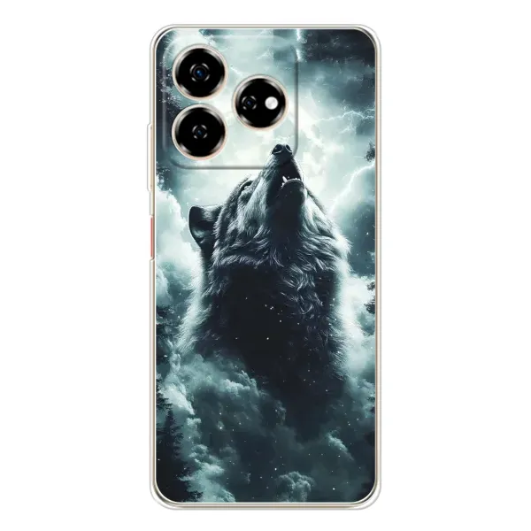 Чехол с принтом «Волк в облаках» для ZTE Nubia V60 Чехол с принтом «Волк в облаках» для ZTE Nubia V60
