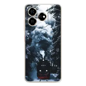 Новорічні, Святкові Чохли для ZTE Nubia V60 - 2024 год (Зимовий потяг)