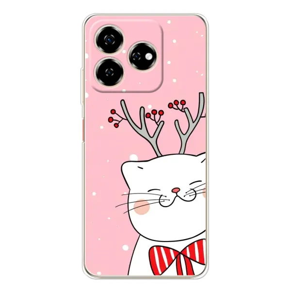 Чехол с принтом «Зимний кот» для ZTE Nubia V60 Чехол с принтом «Зимний кот» для ZTE Nubia V60