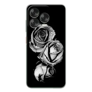 Чохол з картинкою (Стильні) Нубія В70 Дезігн - (AlphaPrint) (Чорна троянда)