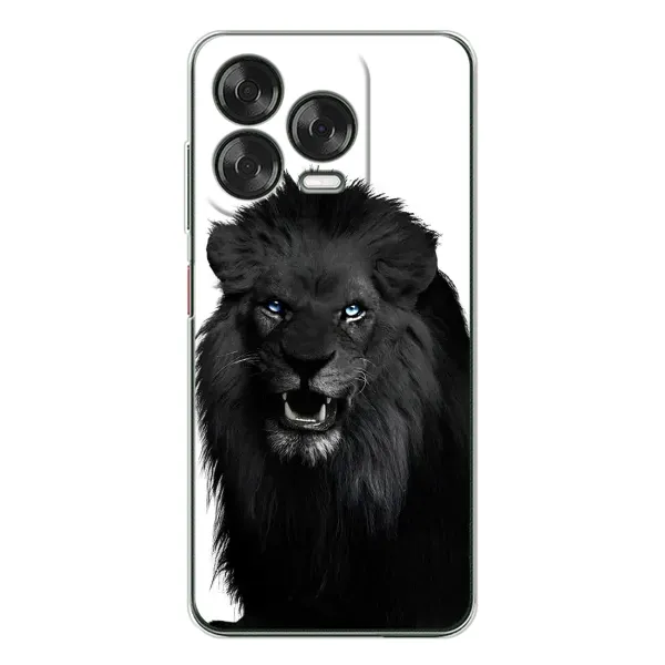 Чехол с принтом «Черный ЛЕВ» для ZTE Nubia V70 Design