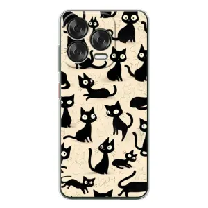 Чохол з малюнком кіт на ZTE Nubia V70 Design (Чорні коти)