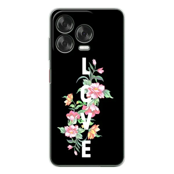 Чохол з принтом «Квіти LOVE» для ZTE Nubia V70 Design Чохол з принтом «Квіти LOVE» для ZTE Nubia V70 Design