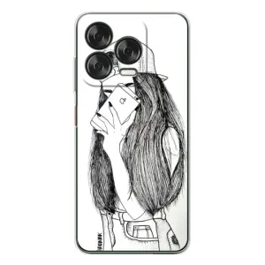 Чохол з друком для ZTE Nubia V70 Design - (Мода) (AlphaPrint) (Фото дівчини)