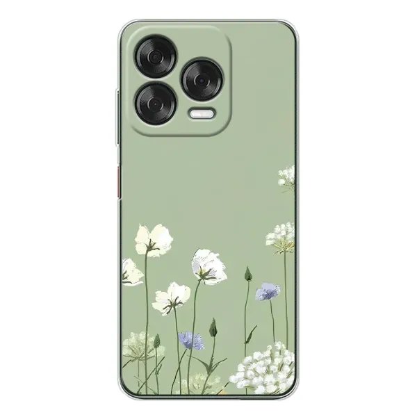 Чехол с принтом «Цветы на зеленом» для ZTE Nubia V70 Design Чехол с принтом «Цветы на зеленом» для ZTE Nubia V70 Design