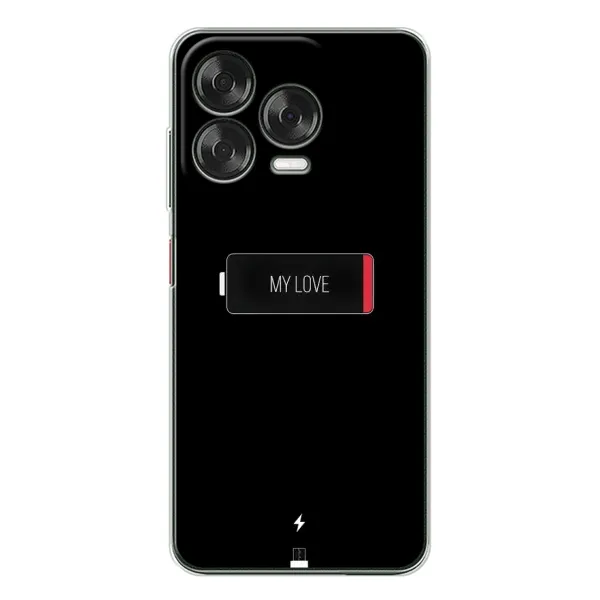 Чохол з принтом «Love battery» для ZTE Nubia V70 Design Чохол з принтом «Love battery» для ZTE Nubia V70 Design
