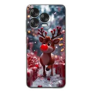Яскравий чохол для ZTE Nubia V70 Design з Зимові Оленята (Олень серед подарунків)